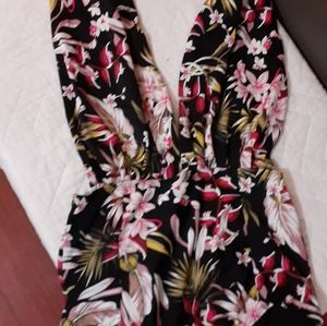 Cocoship One Piece Floral Halter Top Swimsuite Size XXL🩱